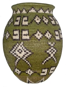 Wounaan Embera Basket Crossroads Trade Fair Eco Natural Colombia Handmade Woven - Picture 1 of 2