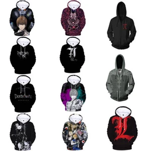 Anime Death Note 3D Hoodies Cosplay Misa Yagami Sweatshirt Jacket Coat Costumes - Picture 1 of 25