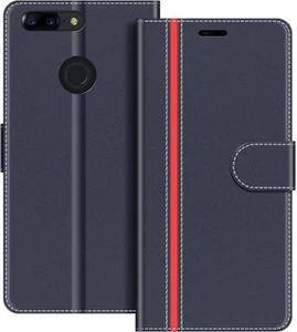 Custodia in Pelle per Oneplus 5T, Cover a Libro Magnetica Portafoglio per Oneplu - Foto 1 di 12