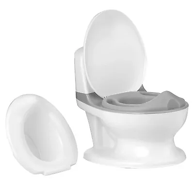 Kids Realistic Potty Training Transition Toilet Potty Seat W/ Flushing Lighting • 39.95$