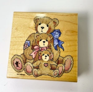 TQ001 Friends All Sizes~Bears~Toys~Cherished Teddies~Rubber Stamp~Stampendous - Picture 1 of 7