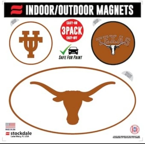 University Of Texas Longhorns Indoor/Outdoor Magnet Multi-pack Cover