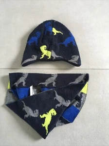 Kinderkleidung Gr. 110/116/122/128 H&M Wintermütze Loopschal Dinosaurier - Bild 1 von 3