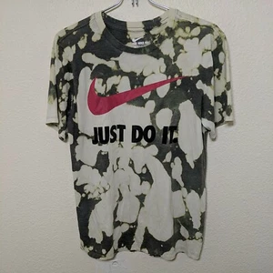 Green Acid Wash Tie Dye Nike "Just Do It" Swoosh T-Shirt Gr. Small Unisex Vintage - Bild 1 von 5