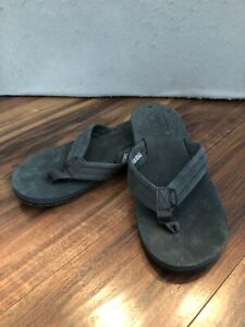 Vans Sandals Men's 9 New Stevenson Nubuck Asphalt Summer Flip Flops
