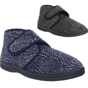 ZAPATOS DE HOMBRE ACOGEDORES ZAPATOS DE INVIERNO CON CORREA TÁCTIL DE LANA CÁLIDA PARA HOMBRE DE INTERIOR - Imagen 1 de 15