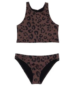 Splendid Girl's Kitty High Neck Longline Top and Retro Pants (Big Kids) Bronze - Picture 1 of 1