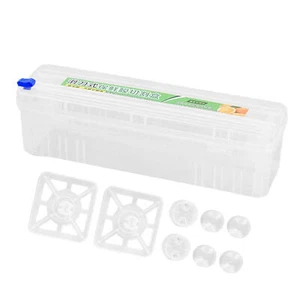 Cling Wrap Dispenser Refillable Saran Wrap Dispenser with Slide Cutter Kitchen - Picture 1 of 12