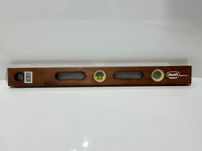 NOS Sand’s USA Made (Neodesha KS) 24” 10-24 Mahogany Beam Level (2 Vials), NEW - Image 1 of 4