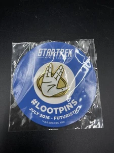 LootCrate.com / LOOTPINS / Star Trek - Julio 2016 - Pin exclusivo futurista NUEVO - Imagen 1 de 2