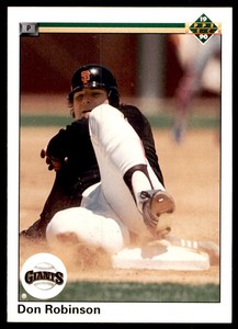 1990 Upper deck Don Robinson San Francisco Giants #616