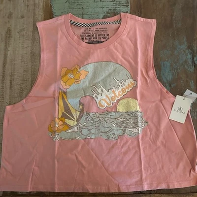 Volcom women’s tank top size medium summer surf nwt - Image 1 of 4