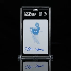 2014 Leaf Valiant PRINTING PLATE RC AUTO Ke'Bryan Hayes Rookie Autograph One 1/1 - Foto 1 di 2