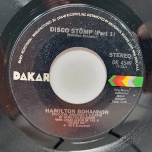 Hamilton Bohannon Disco Stomp 7" 45rpm m- Vinyl Soul Record free sleeve - Imagen 1 de 2