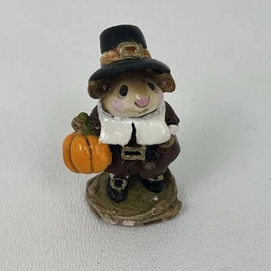 Wee Forest Folk Mäuse Peters Kürbis M-118 Thanksgiving Maus Top Zustand - Bild 1 von 3