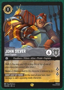 John Silver - Stern Captain - Azurite Sea #194 - Disney Lorcana TCG Karte - Bild 1 von 2