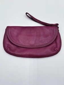 Lucky Brand Geldbörse/Handgelenktasche/Handyhalter/rotbraun Portemonnaie Kiesel Leder Clutch - Bild 1 von 10