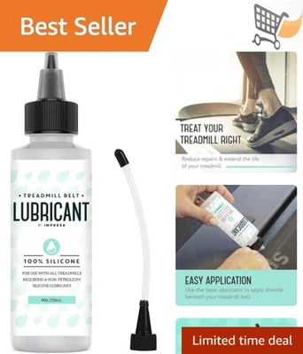 Aceite lubricante para cinta de correr de silicona 4 oz para cinturón y elíptica de alto rendimiento Foto 1 de 4