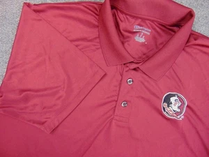 Florida State Seminoles Polo Shirt Mens XL Maroon Short Sleeve Champion NCAA - Picture 1 of 9
