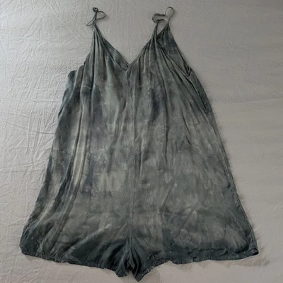 Mameluco Lacausa verde salvia tie dye para mujer XL informal playero boho hecho en EE. UU. Foto 1 de 4