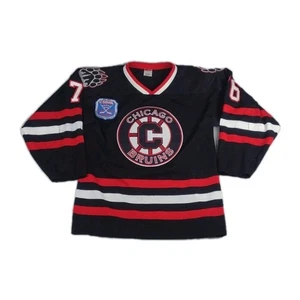 Camiseta deportiva tejida Chicago Bruins club de hockey adulto talla pequeña caña #16. - Imagen 1 de 13