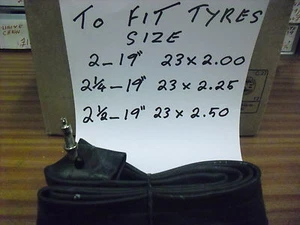 Honda PC50/NSU Quickly/Velosolex/Moped/2-19/2.25-19/23x2.00/23x2.25/Inner Tube - Picture 1 of 4