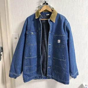 Pointer Denim Coverall Jacket M Cotton Blanket Lined Vintage Ship From Japan - Picture 1 of 3