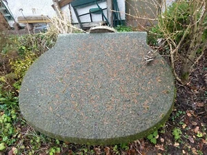 Eingangspodest - massive Steinplatte - Naturstein - Grabstein - handbeschlagen - Bild 1 von 8