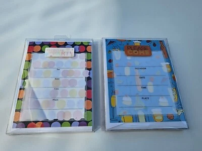 Lot Of 2 - Hallmark party invitations 8pk Total 16 Invitations W/ Envelopes $30  - Image 1 of 4