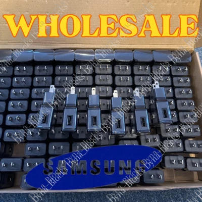 Venta al por mayor Cargador de pared USB rápido adaptable a granel Adaptador de corriente de bloque de EE. UU. para Samsung Foto 1 de 4