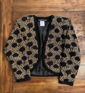 VTG 90's IB Diffusion M Black Gold Jacket - Picture 1 of 11
