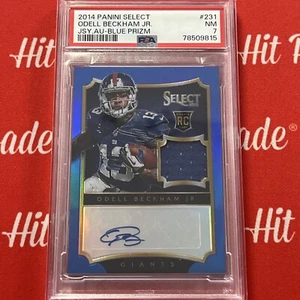 2014 Select Odell Beckham Jr Blue RPA Sp # 06/20 PSA 7 - Picture 1 of 4