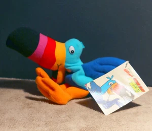 Borsa per fagioli retrò pulita NOS 1997 Kellogg's Froot Loops Toucan Sam per colazione - Foto 1 di 3