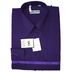Men's Dress Shirt Classic Long Sleeve Regular Fit Front Pocket Dress Shirt