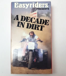 Easyriders Video Magazine Presents A Decade In Dirt Vhs Tape Biker Motorcycle - Picture 1 of 5