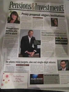 Crain Pensions & Investments International Newspaper of Money Mgmt Sept 7 2020 - Picture 1 of 2