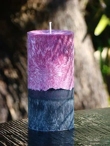 200hr EGYPTIAN AMBER Strong Scented Rustic Country Style Pillar CANDLE 16cm tall - Picture 1 of 24