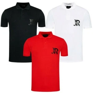 JOHN RICHMOND Men's Pole Piqué Cotton T-Shirt Sassolungo UMP21150PO - Picture 1 of 13