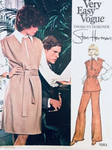 Vintage Vogue Pattern 1083 by Stan Herman- Tunic Dress, Blouse & Pants | Size 10 - Picture 1 of 2