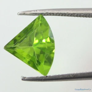 Natural Peridot Pie Shape 11x9mm Faceted Loose gemstone AAA Quality - Picture 1 of 8