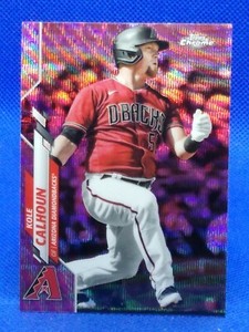 2020 Topps Chrome Update Target Pink Wave Refractor Kole Calhoun #U-4