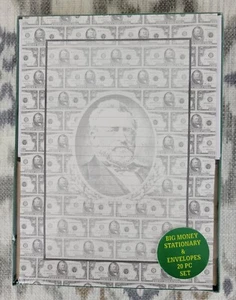 1997 BIG MONEY Stationary Set 20 Piece Ulysses Grant $50 Bills Sealed - Picture 1 of 6