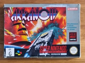 SNES Arkanoid Doh it Again Complete with Manual CIB PAL Super Nintendo - Picture 1 of 8