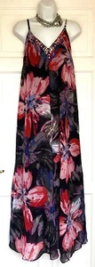 MONSOON PERLEN BLUMENDRUCK ANLASS PARTY KLEID GRÖSSE 12 - Bild 1 von 6