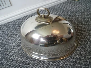 A Large 19th Century Silver Plated Meat Dome 'Atkin Bros' 4206 EPNS Meat Cloche - Picture 1 of 9