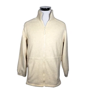 Cappotto donna Faded Glory outdoor giacca colletto zip tasche anteriori avena taglia L - Foto 1 di 11