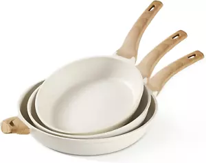 Non Stick Frying Pans Sets,Nonstick Granite Fry Pan Egg Pan Omelet Pans, Stone C - Picture 1 of 7