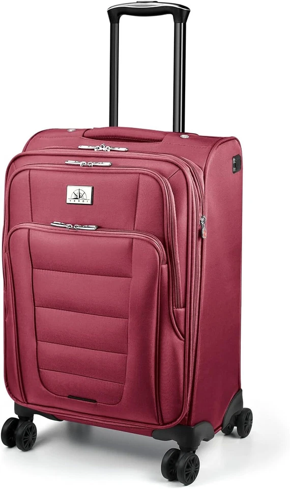 Verdi Travel 20 Inch Carry on Bag with USB Charging Port and 8-wheel Spinners - Image 1 of 1