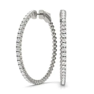 14kt Gold Daimond Creolen - 49mm - 1,25ct - Bild 1 von 6