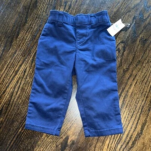 Baby Gap Classic Navy Blue Pant 6-12 months NWT Elastic Waistband Brand New Boy - Picture 1 of 3